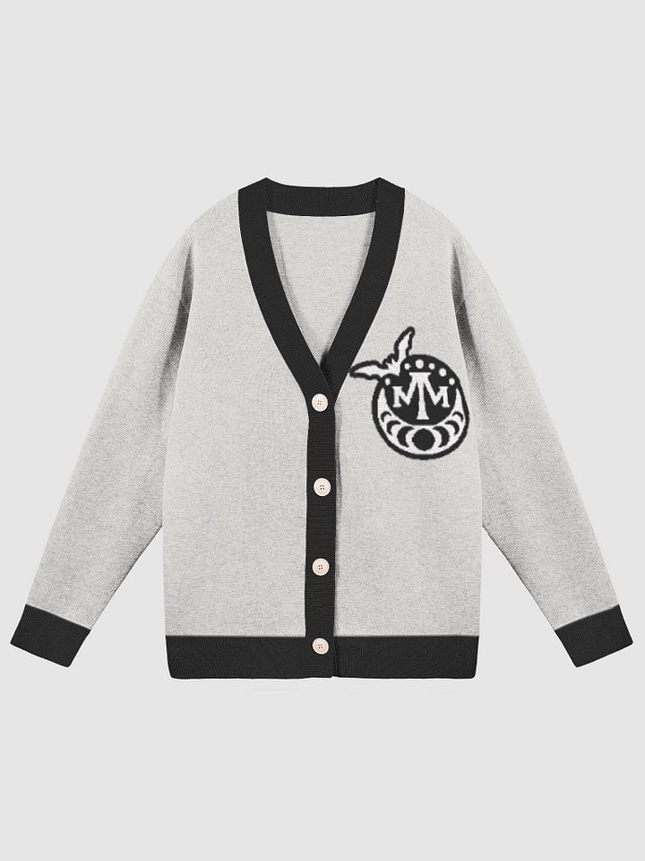 MM 𝖇𝖆𝖙 𝖑𝖔𝖌𝖔 knit cardigan (𝖇𝖔𝖓𝖊) product image (1)