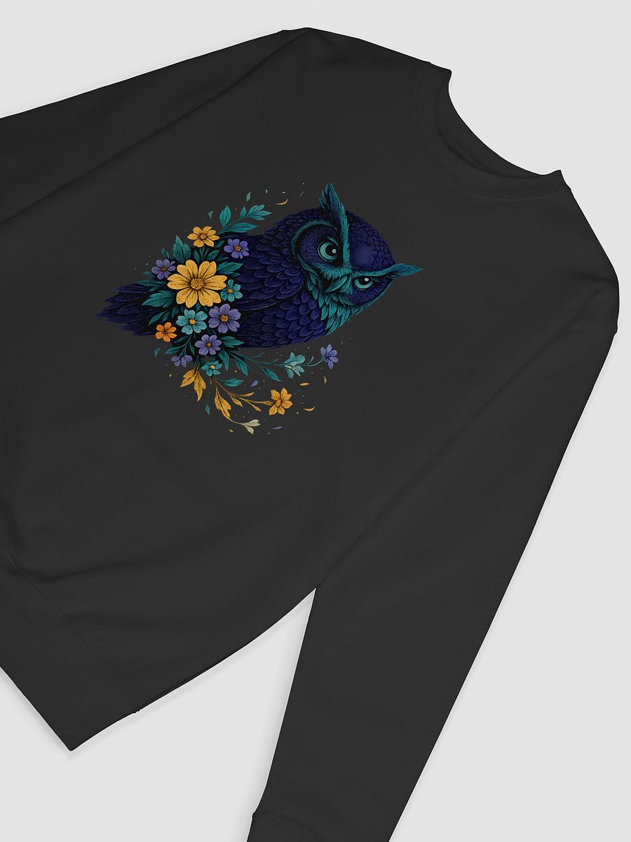 Naturecore Owl Sweatshirt With Wildflowers And Woodland Style product image (47)