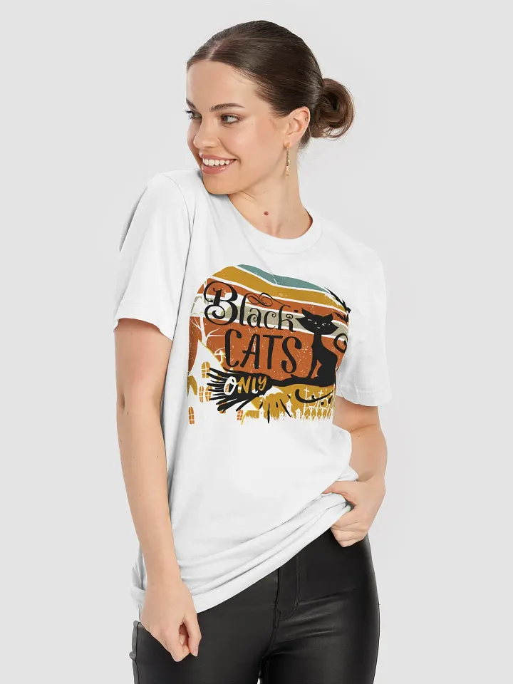 Whimsical Black Cats Sunset T-Shirt product image (2)