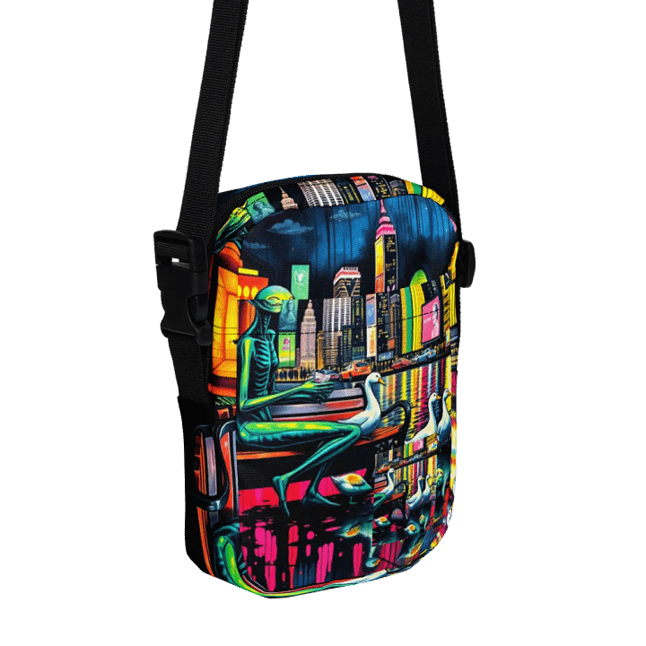 Alien Goose Lady, Neon Nights Crossbody Adventure Bag product image (1)
