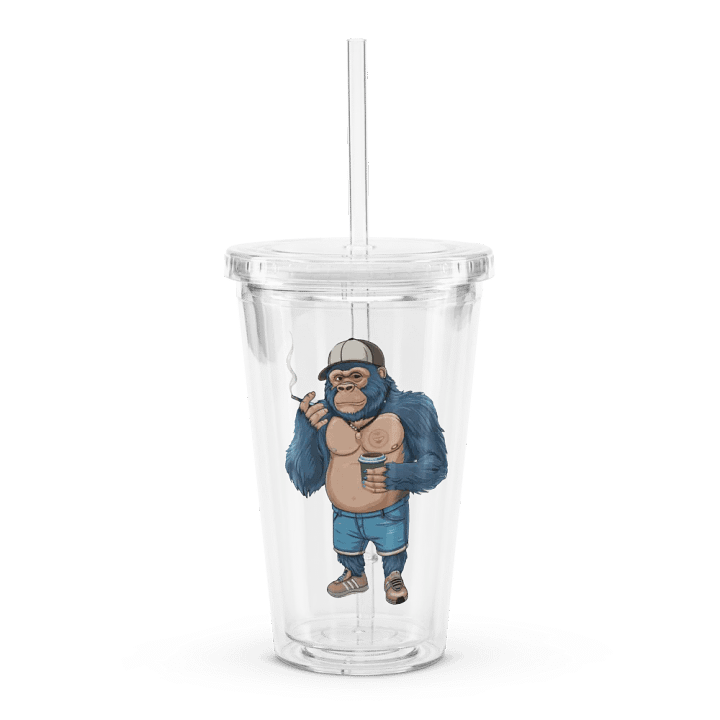Blue Gorilla Double Wall Clear Plastic Tumbler (16 oz) product image (1)