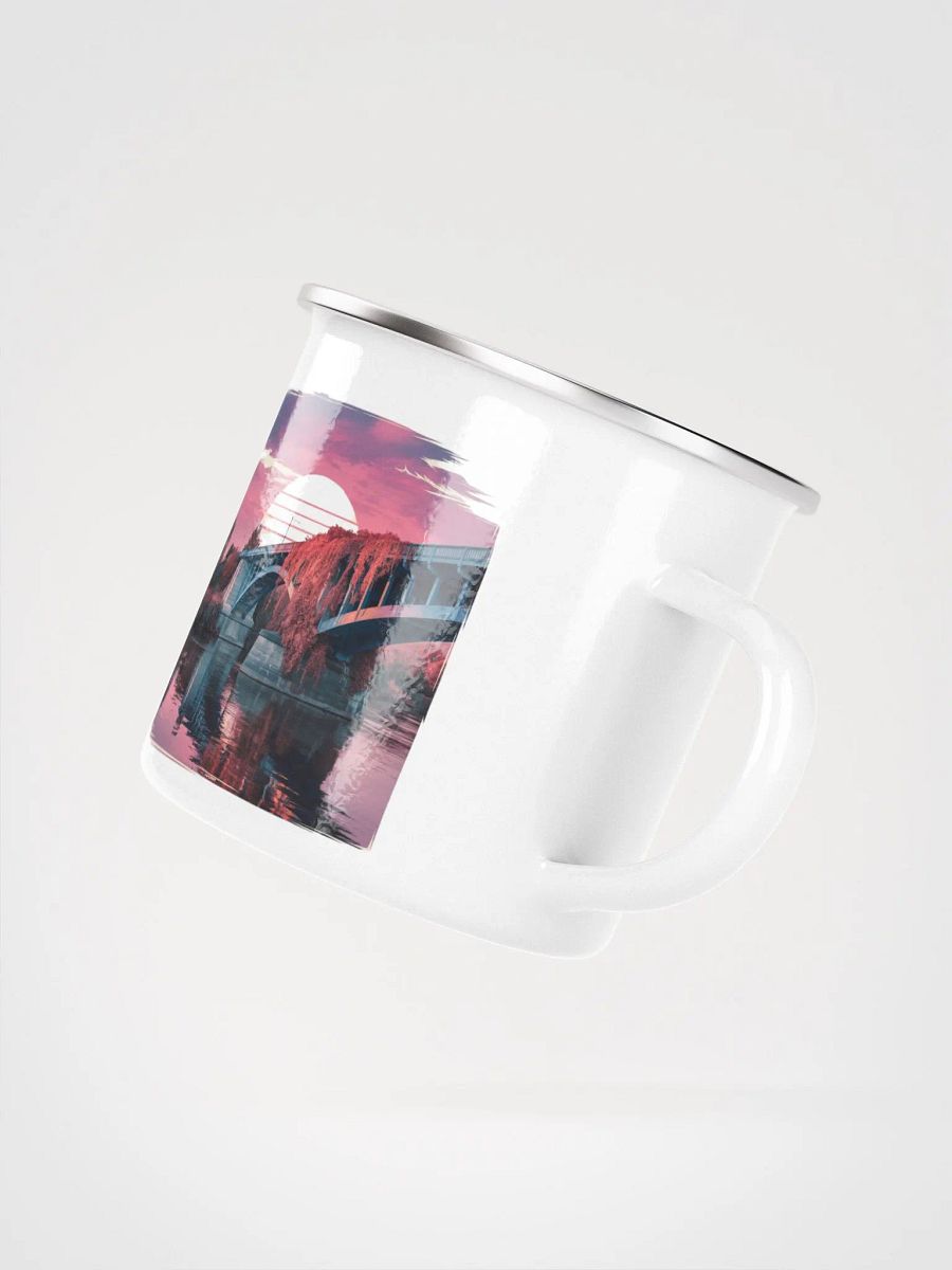 Sunset Bridge Enamel Mug product image (3)