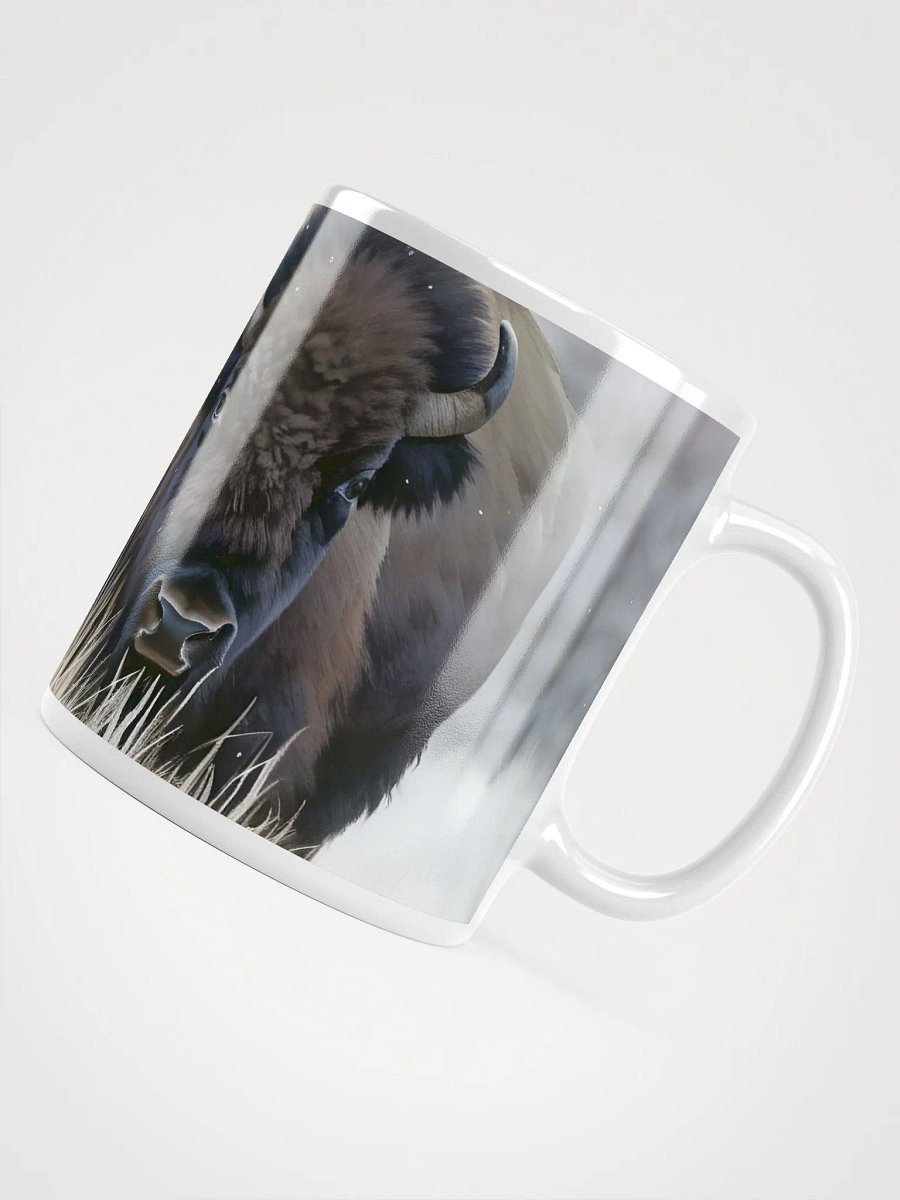 Bison With Her Calf in Winter product image (8)