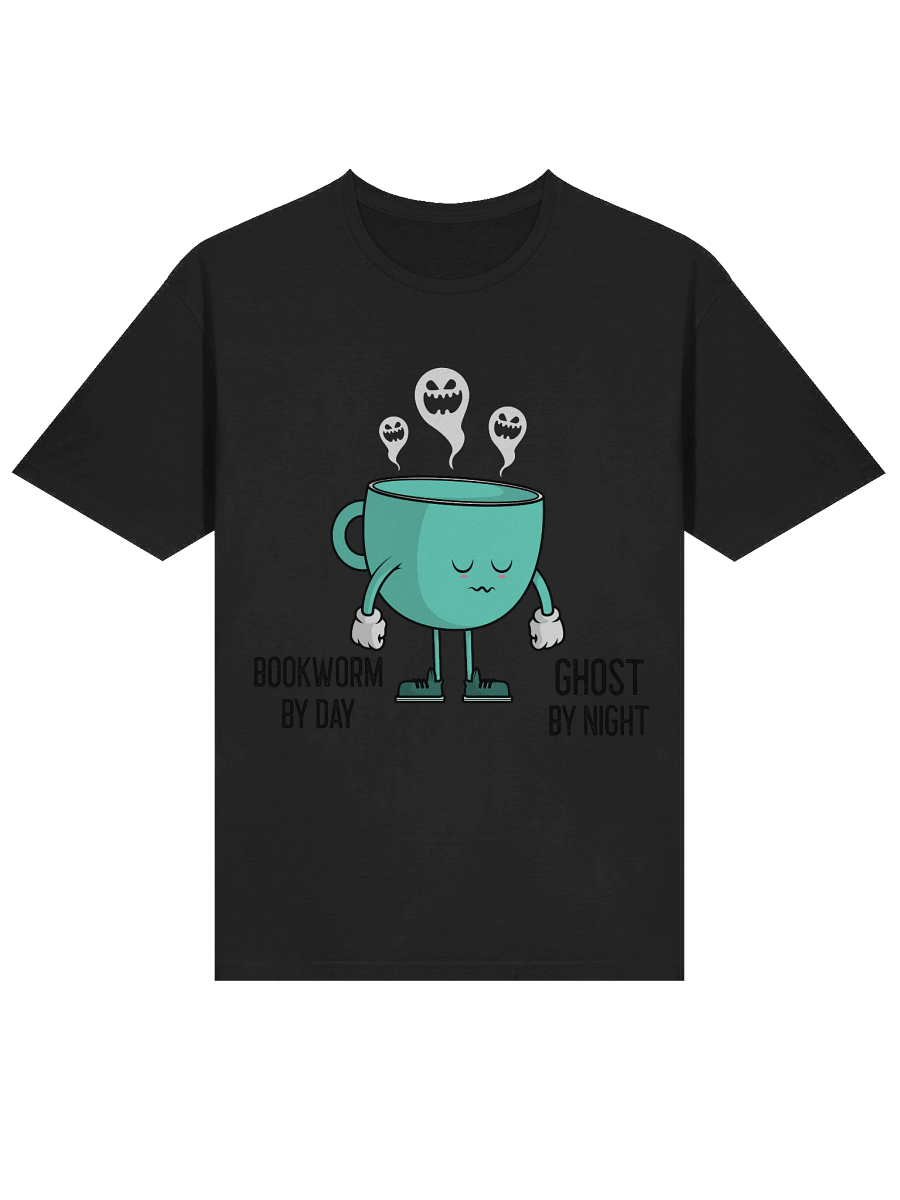 “Bookworm by Day, Ghost by Night” Cup Design T-Shirt product image (13)