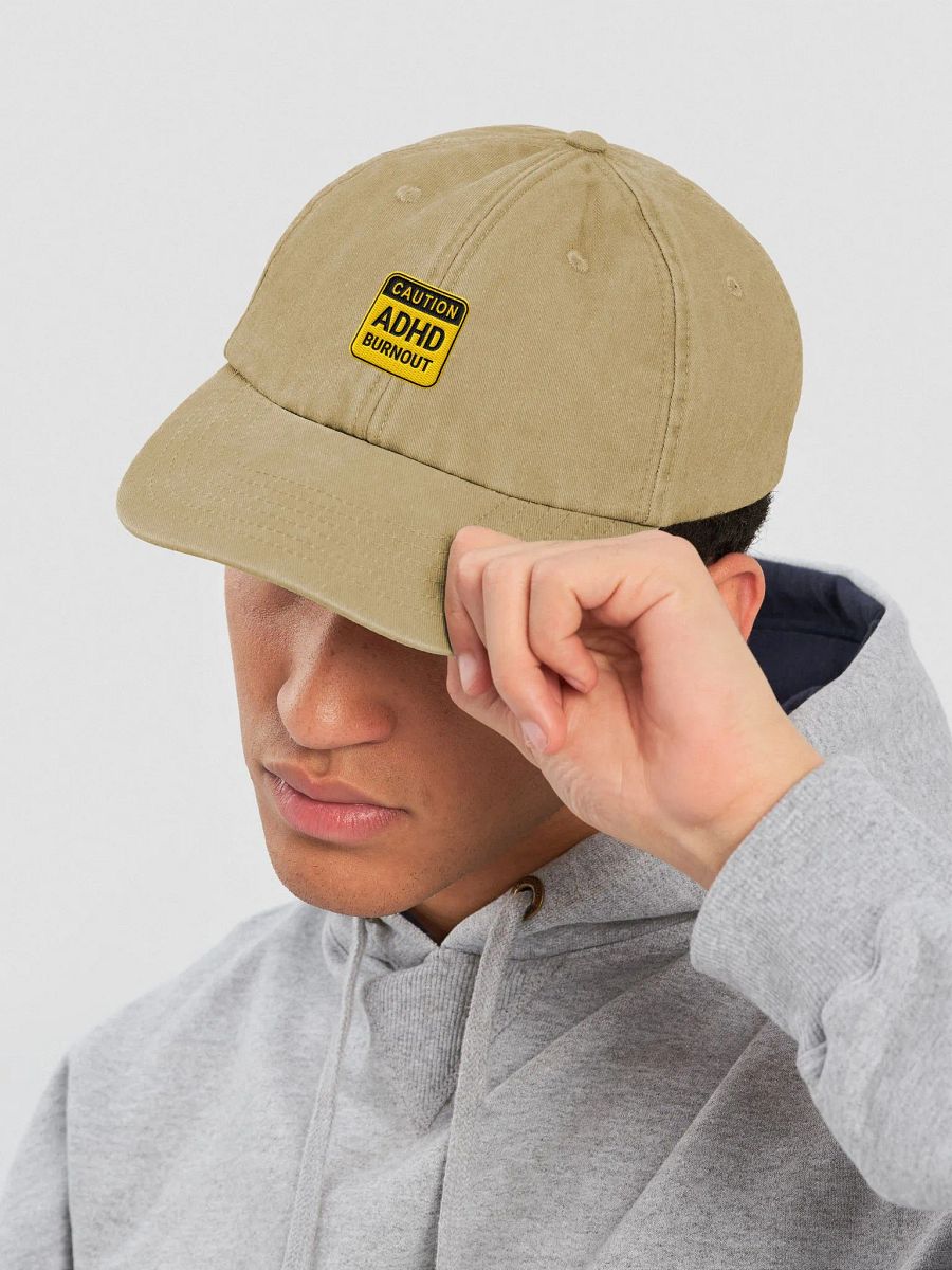 CAUTION: ADHD BURNOUT vintage dad hat product image (6)