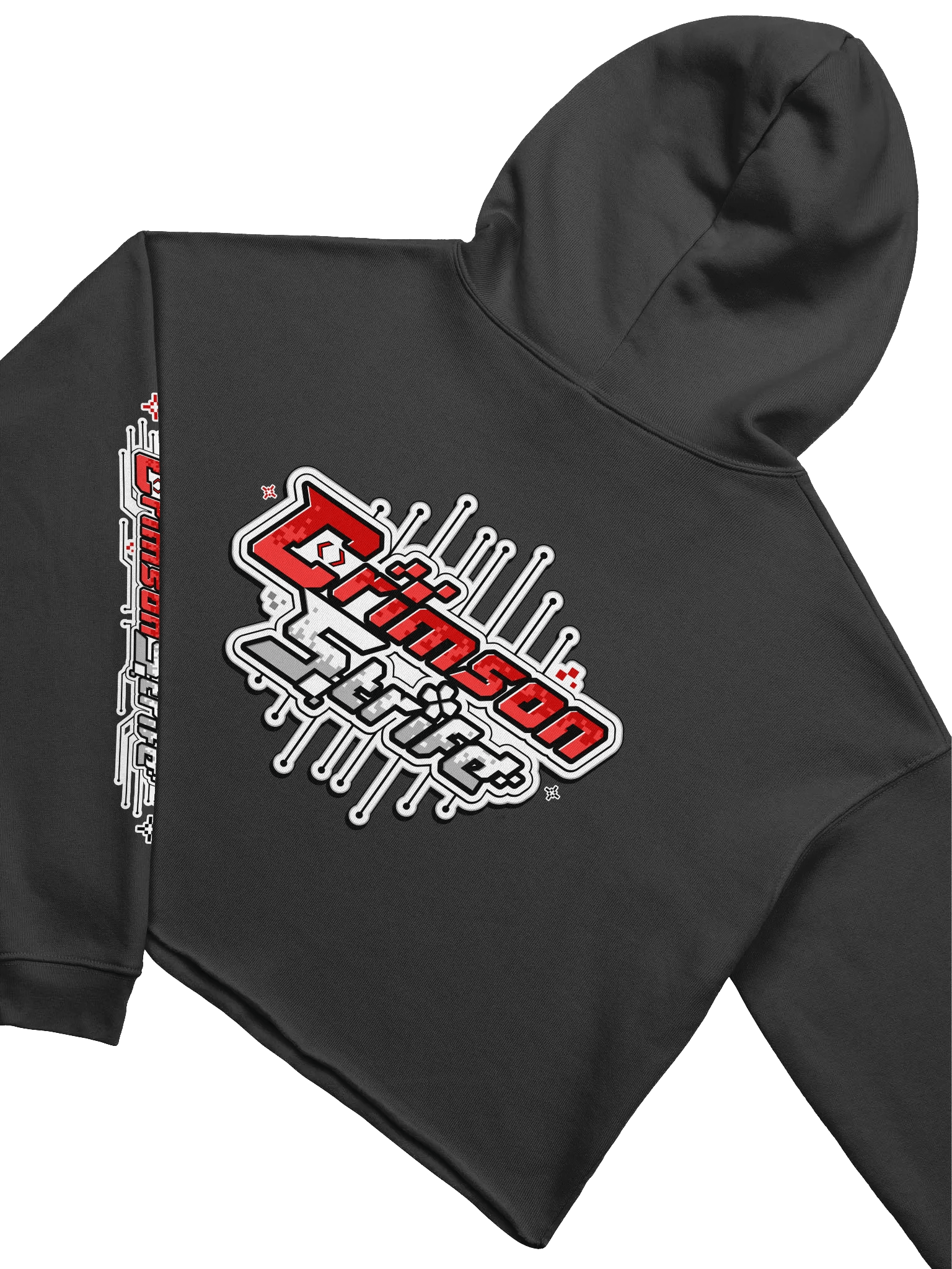 CrimsonStrife Circuit Crop Hoodie product image (4)