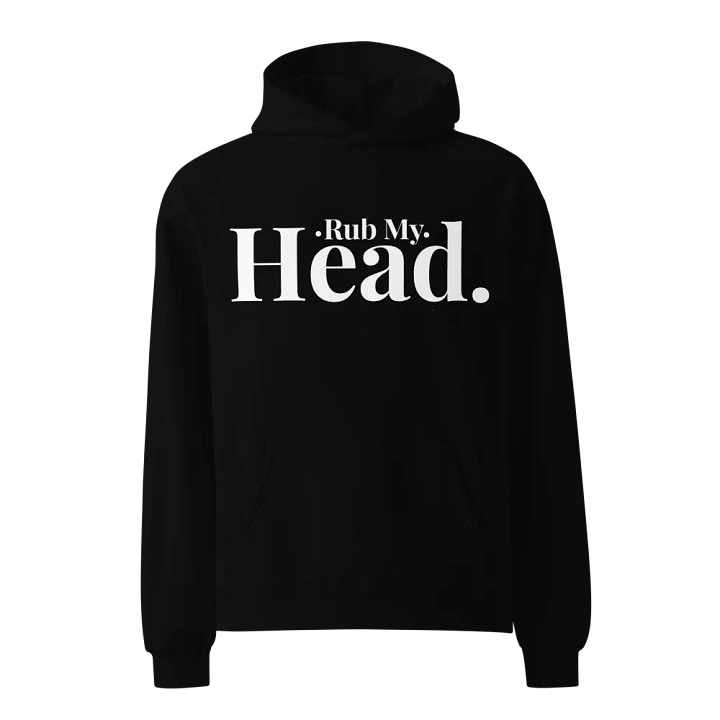 Rub My Head Black Hoodie product image (1)