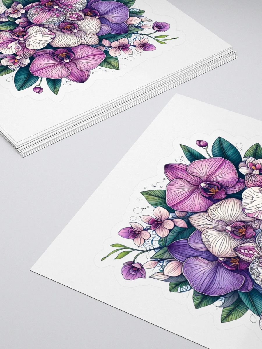 Orchid Oasis Kiss Cut Stickers product image (4)