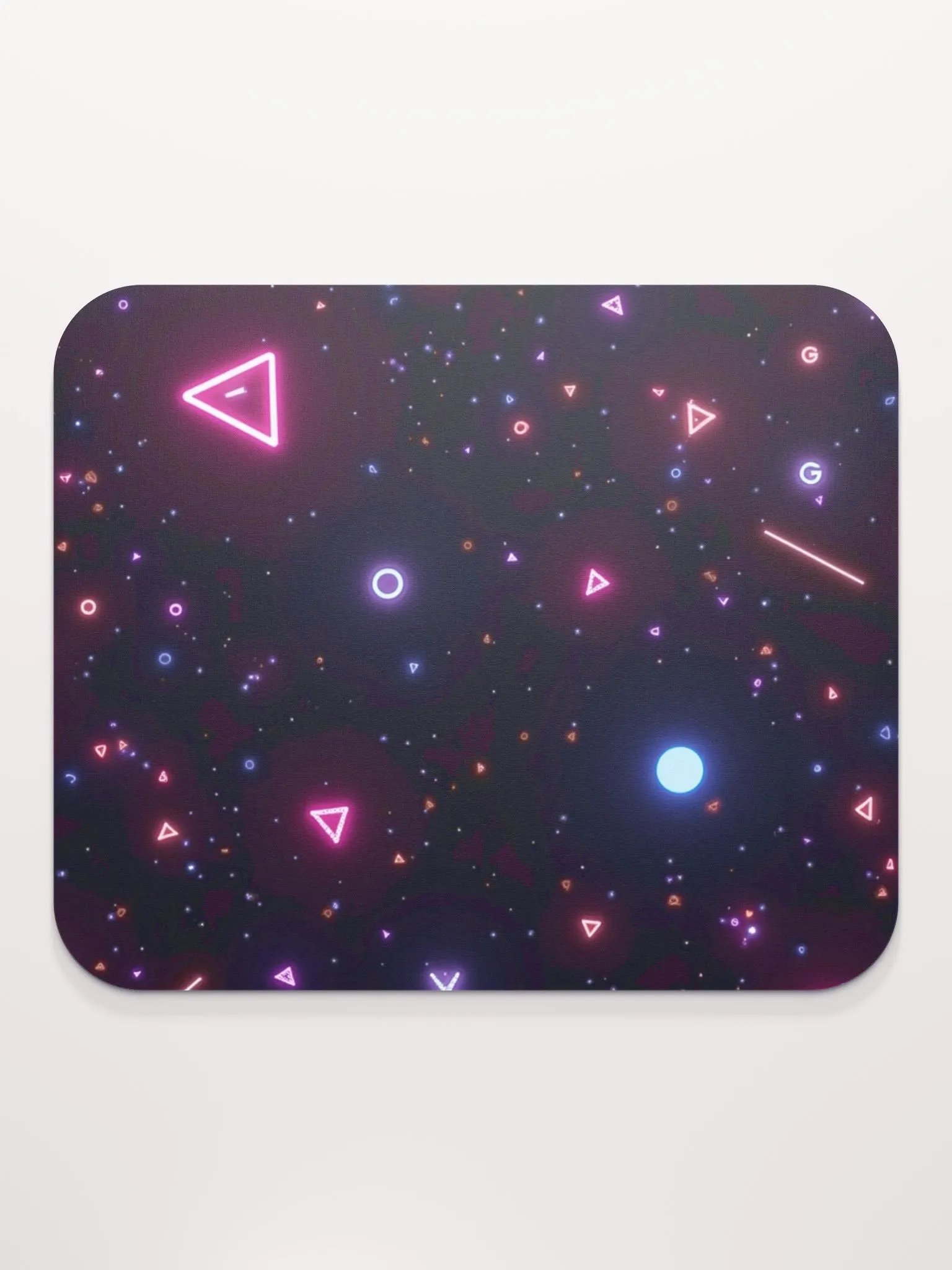 Neon Geometric Glow Mouse Pad product image (2)