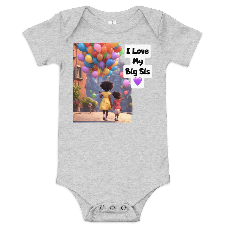 Lil Sis Love Baby Short Sleeve One Piece product image (1)