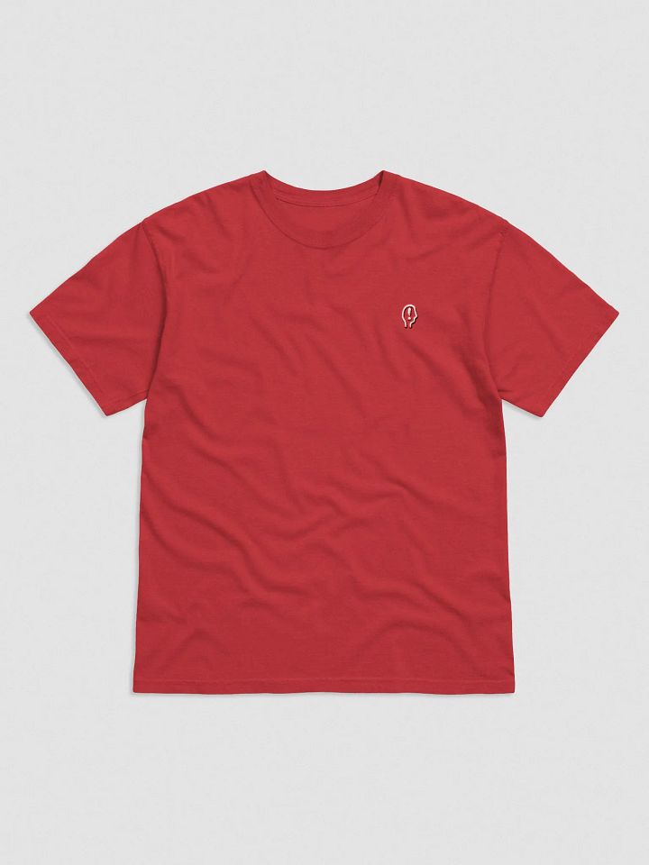 EXCLAIMING MENTALLY (L.C., lined red) embroidered garment dyed tee product image (17)