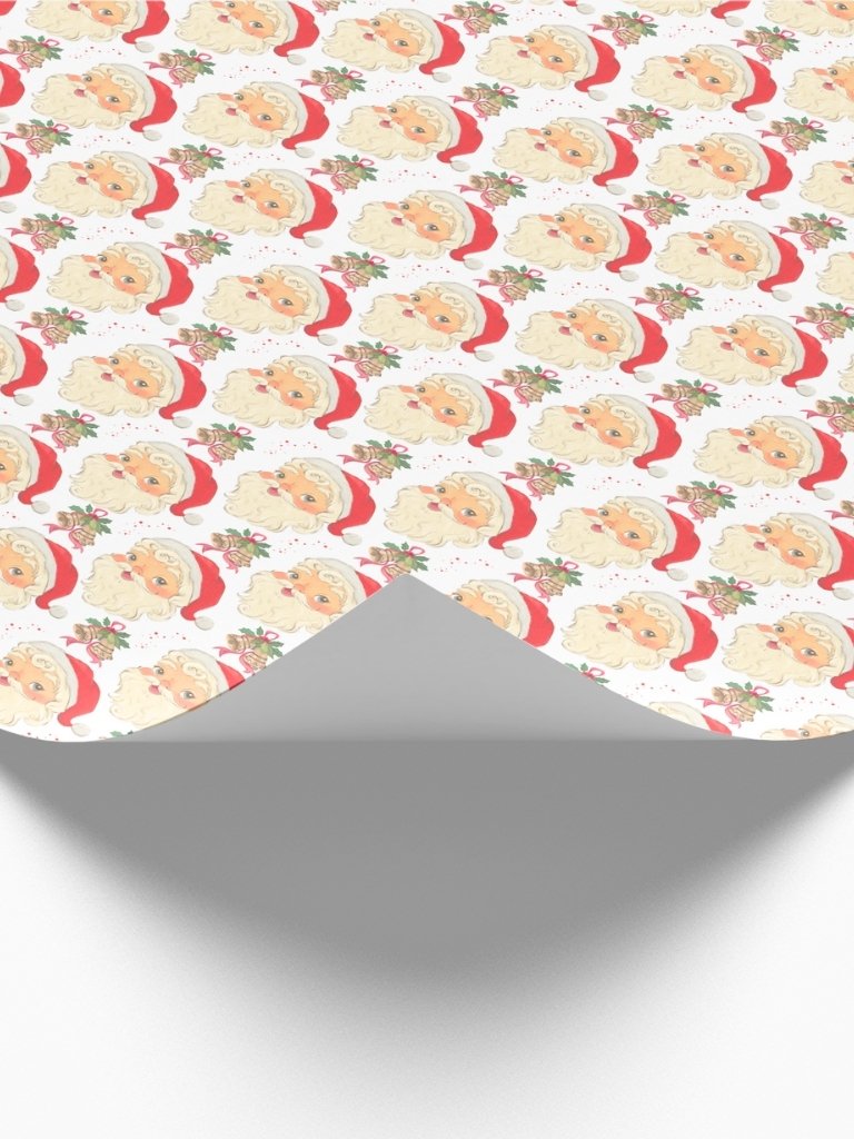 Vintage Santa Christmas Gift Wrapping Paper product image (2)