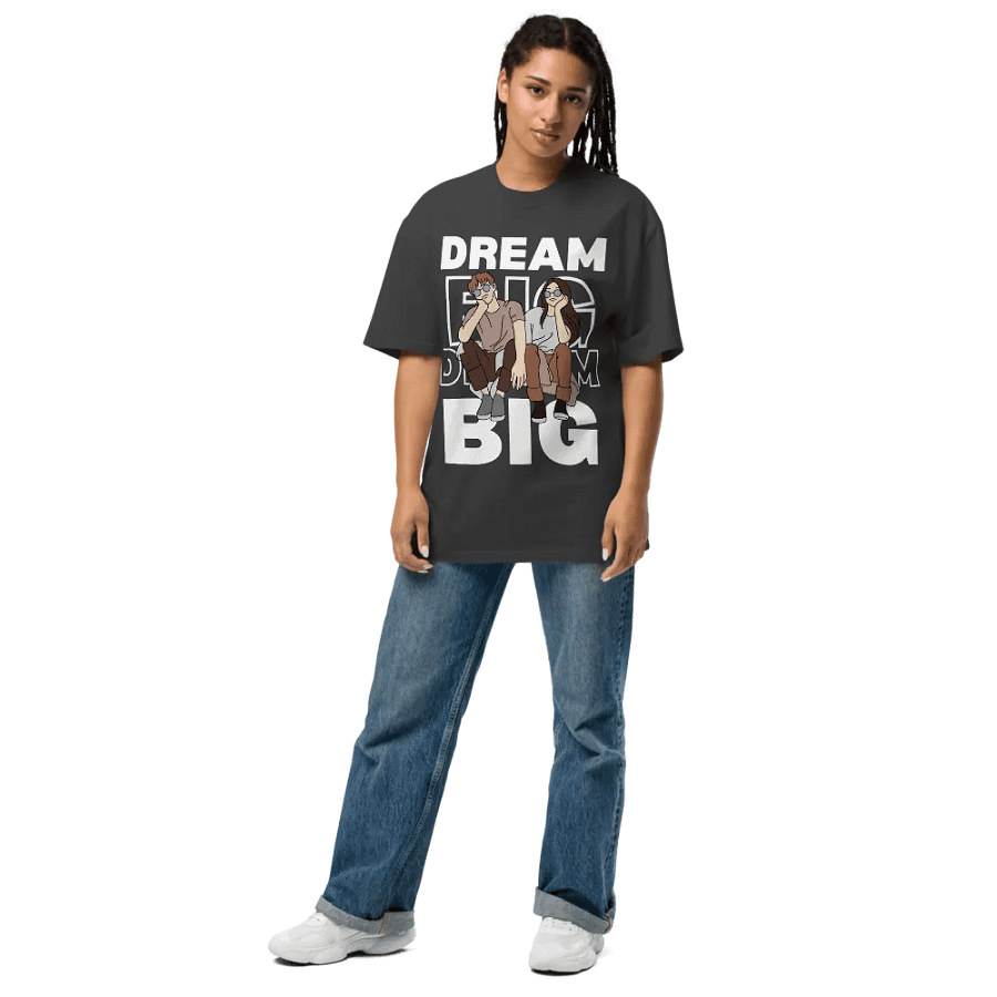 Dream big oversized faded fit T-shirt product image (7)