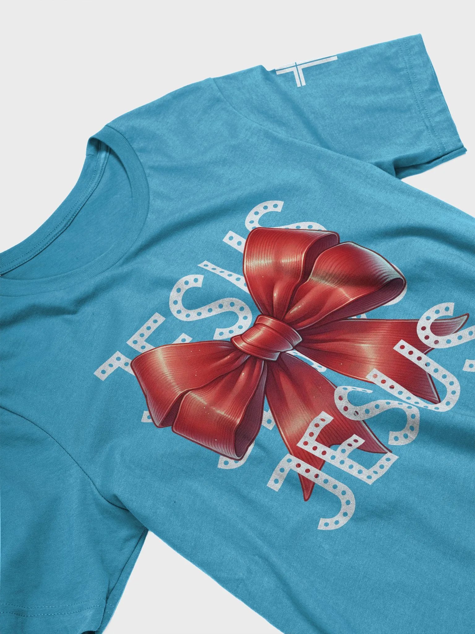 JESUS Bow Charm Bella Canvas Supersoft Tee product image (6)