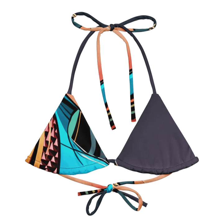 Yumi Blaze - All-Over Print Recycled Padded String Bikini Top product image (1)