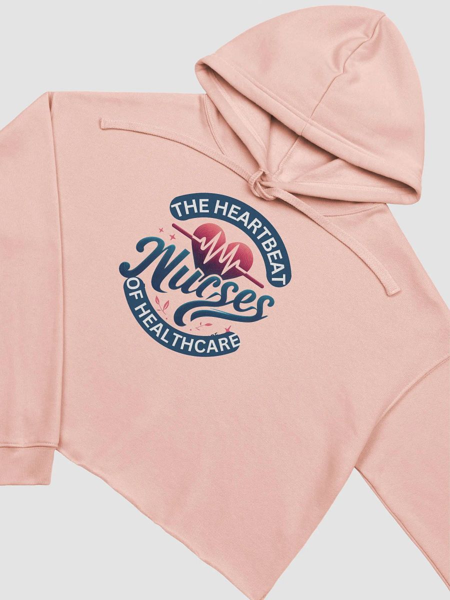 Nurses: Heartbeat of Healthcare Crop Hoodie product image (10)