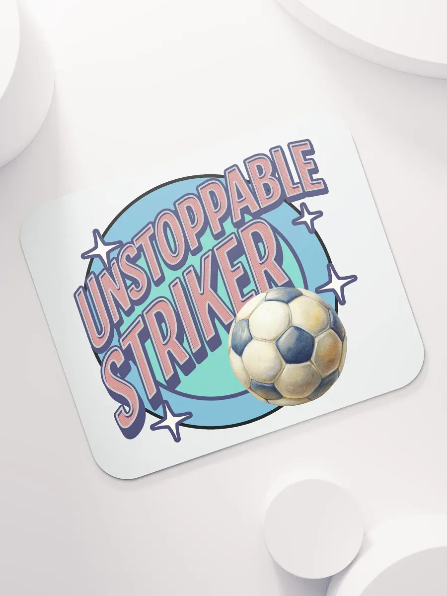 Unstoppable Striker Soccer Mouse Pad product image (5)