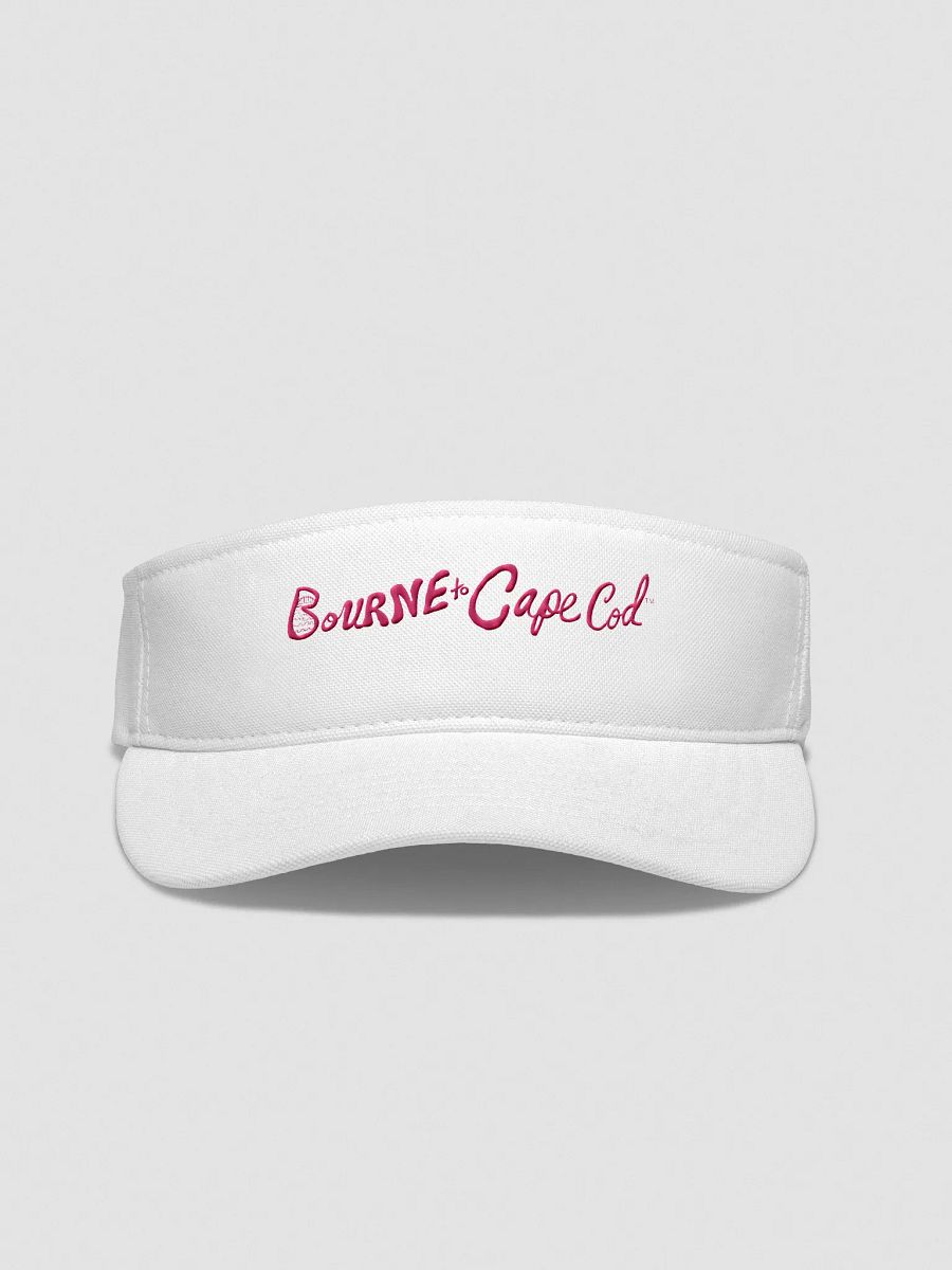Women's | BOURNE to Cape Cod™ | Embroidered Flexfit Visor | Moisture-Wicking | Fast-Drying | Low Profile | Coastal Performance Style | Pink Embroidered Logo product image (14)