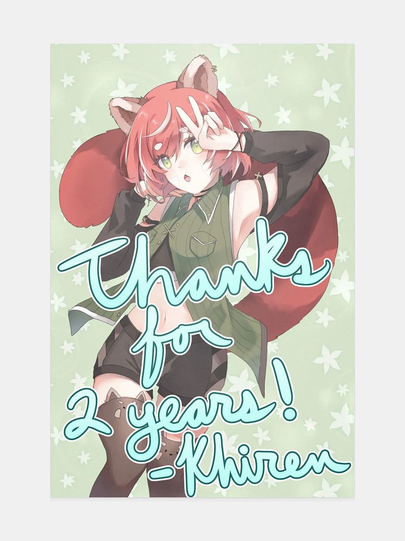 Khiren - 2 Year Anniversary Poster (Signed)