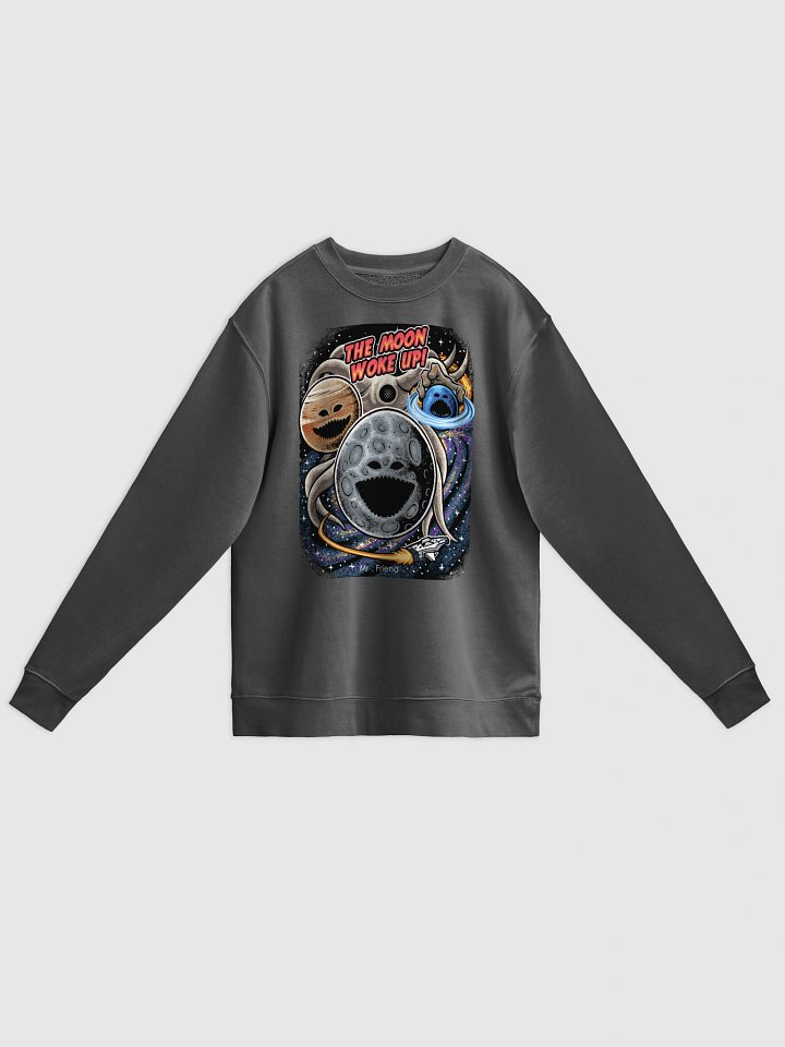 The Moon Woke Up Vintage Retro Sweatshirt product image (1)