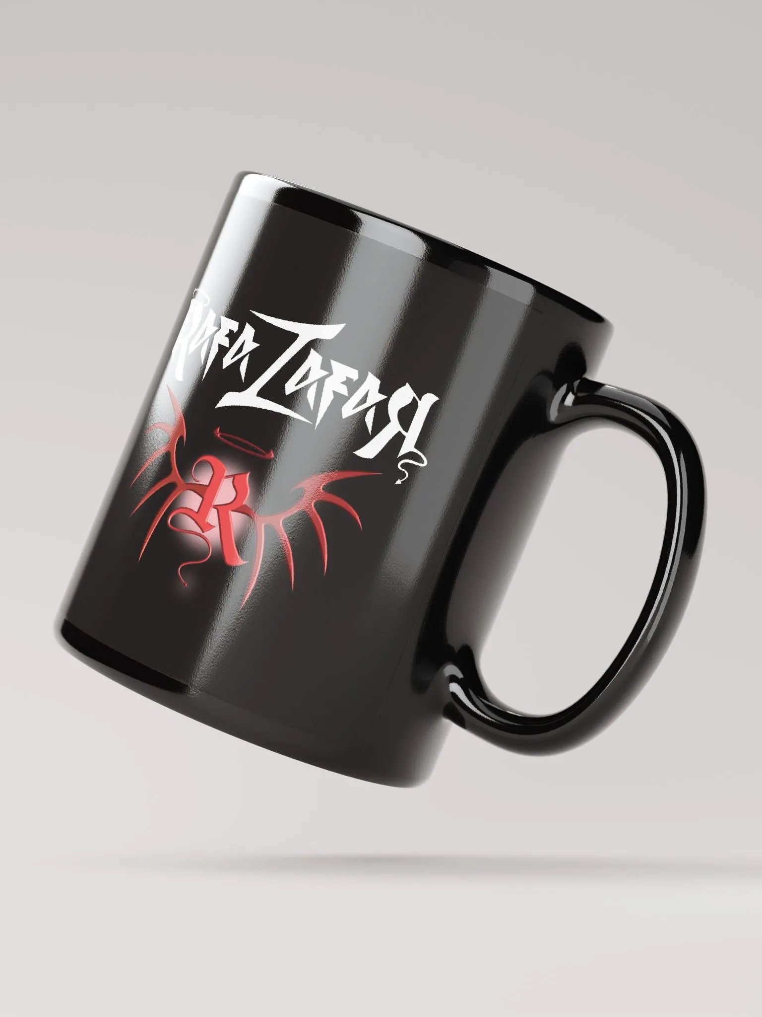 RafaZafar Logo Left-Handed Mug (black) product image (2)