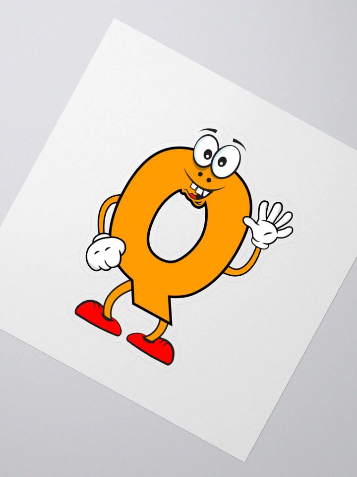 Q Letter Cartoon Character Sticker product image (5)