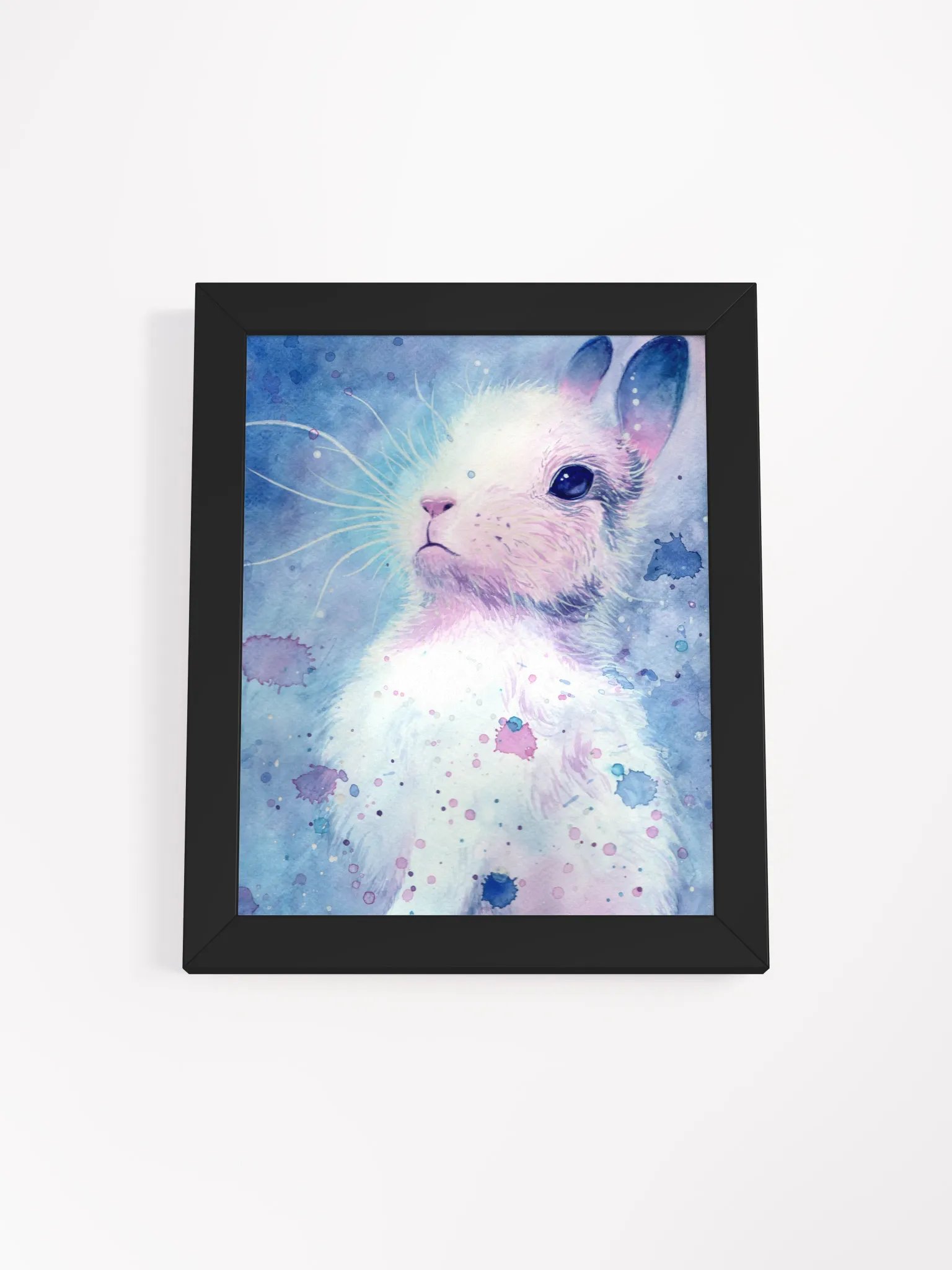 Vibrant Bunny Watercolor Framed Poster product image (3)