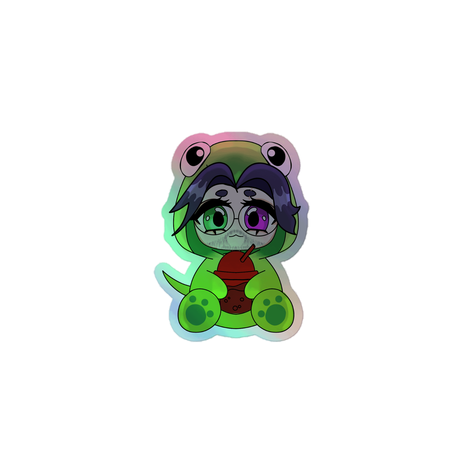 Holo Dino Onesie Sticker product image (1)