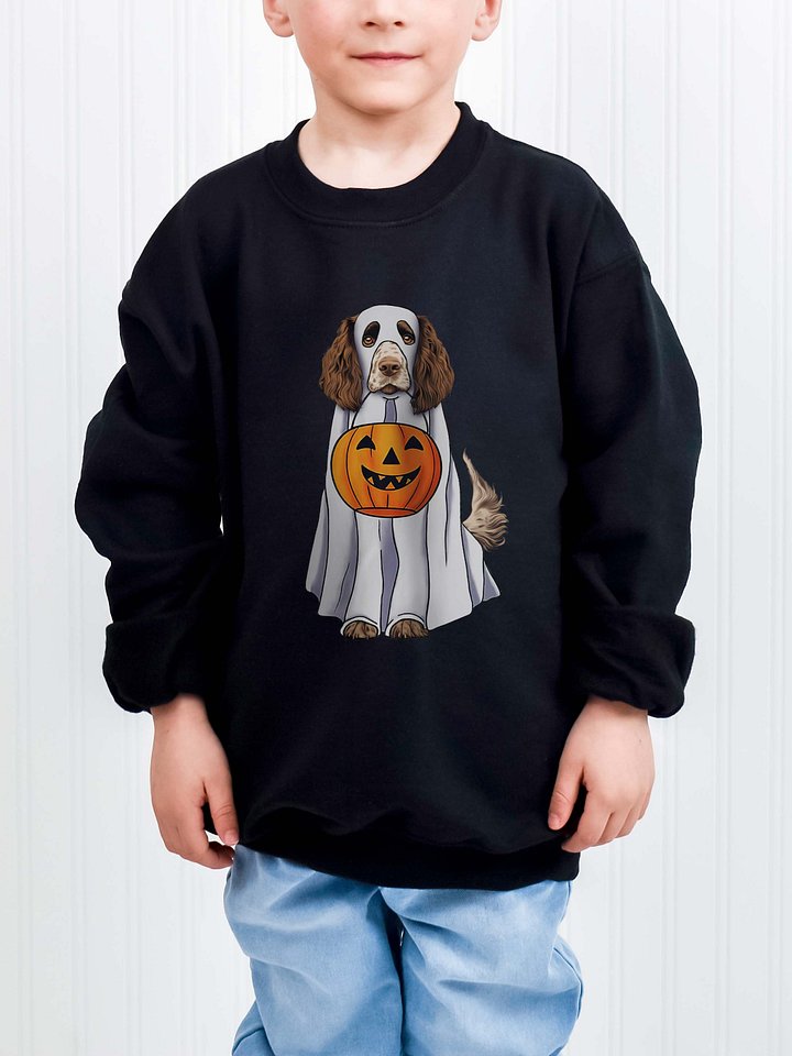 Halloween Springer Spaniel(Brown & White) Youth Sweatshirt product image (1)