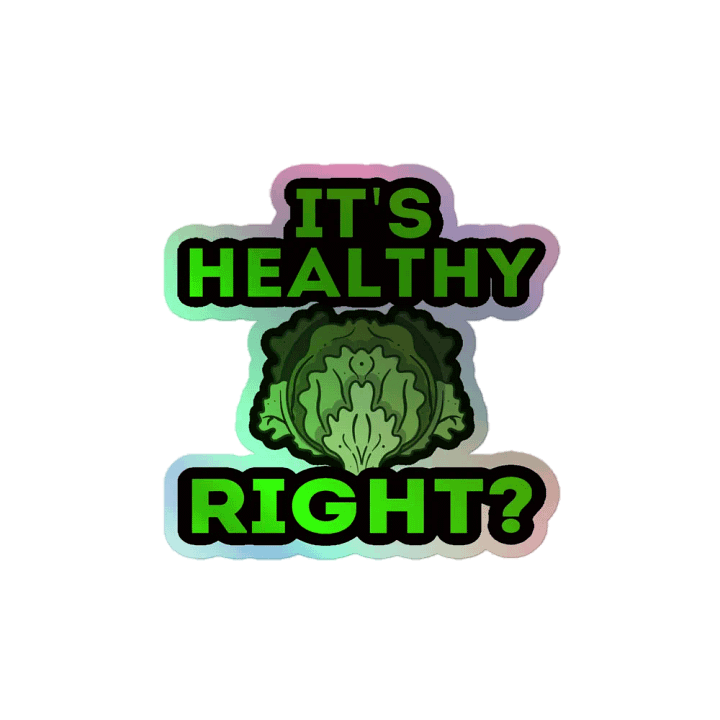 Healthy Holographic Sticker product image (2)