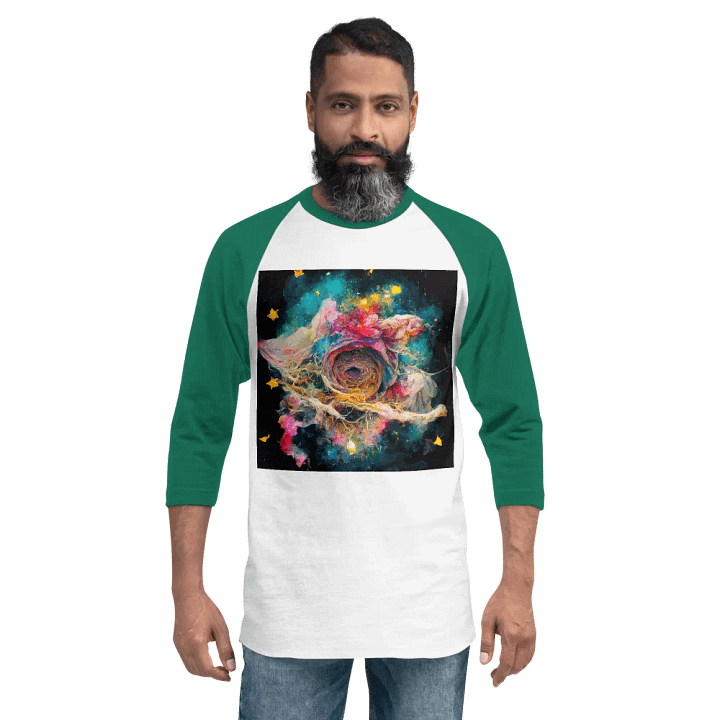 Cosmic Swirl ¾ Sleeve Raglan Tee product image (2)