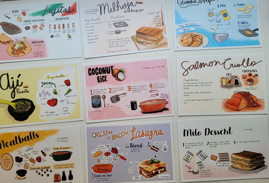 Caja de 57 Postales de recetas Latinas product image (9)