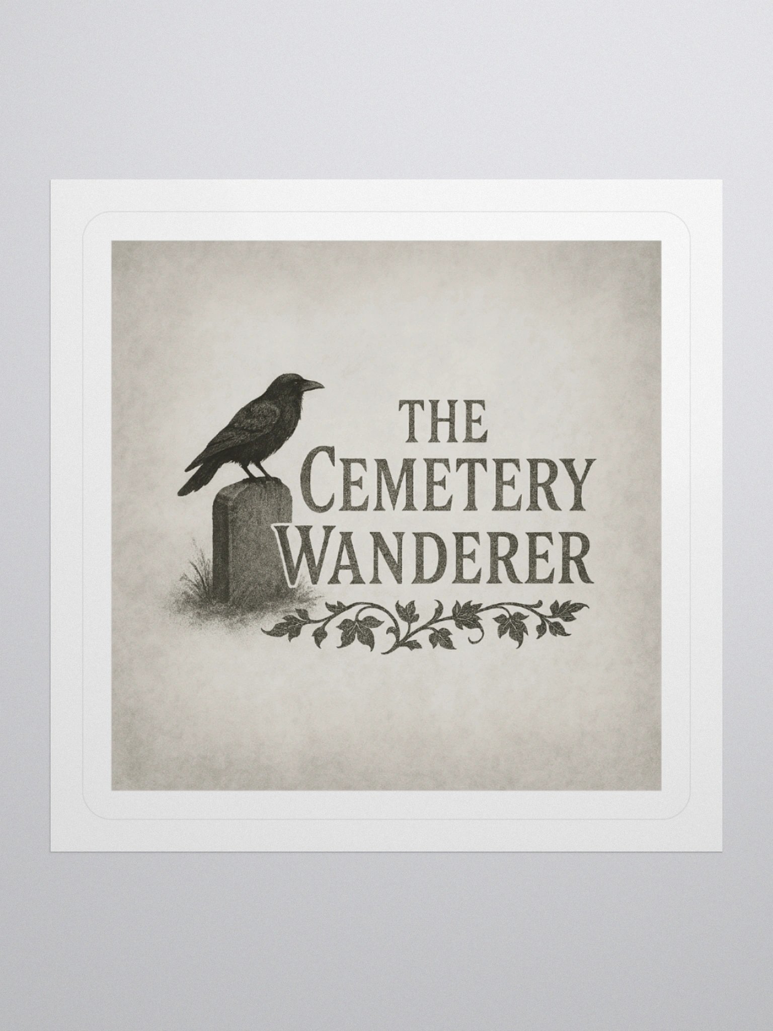 The Cemetery Wanderer Logo Sticker product image (1)