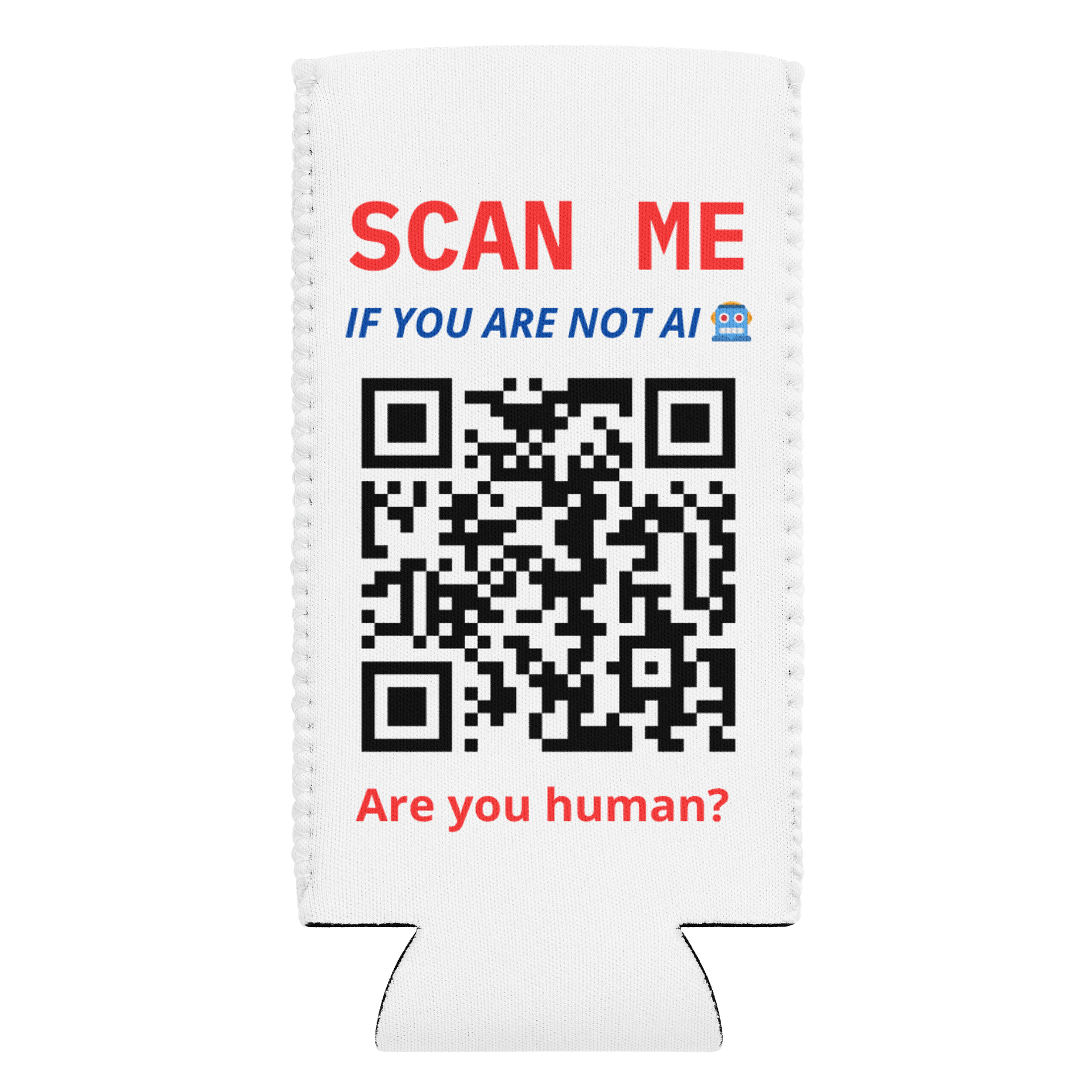 AI inspired Can Cooler with QR Code Reward. product image (1)