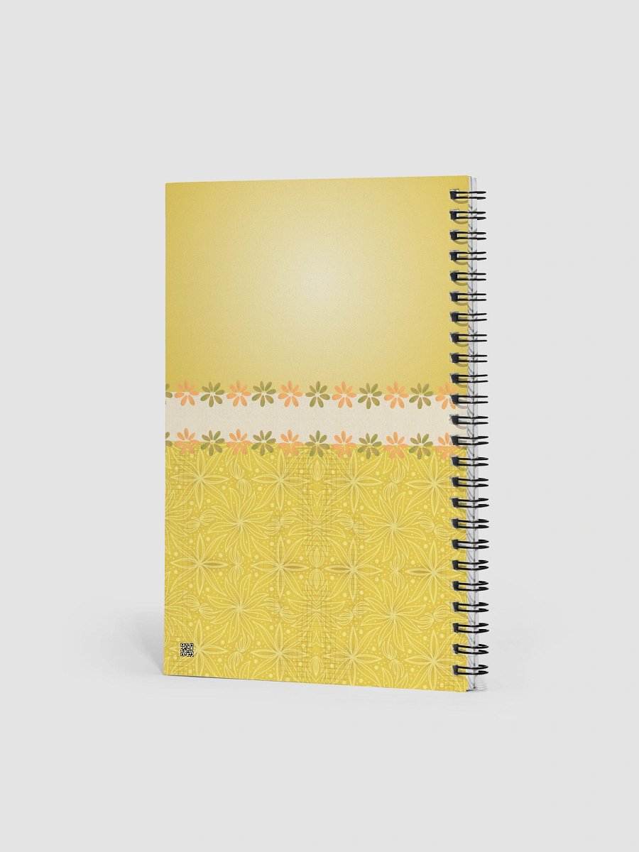 Yellow Boho Style Bullet Journal – Spiral Notebook with Dotted Pages & Creative Planner product image (2)