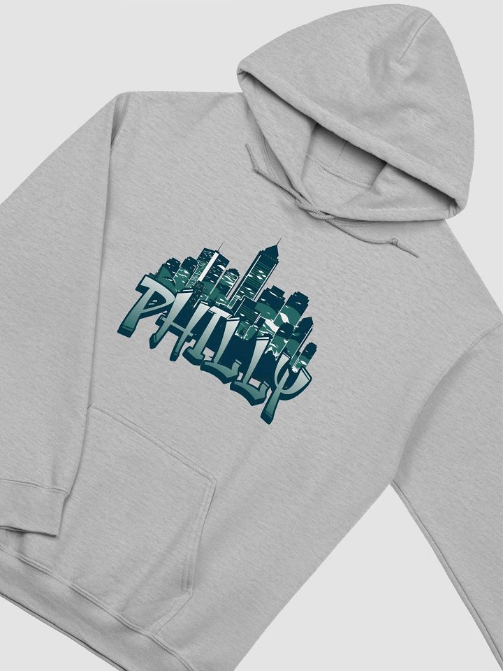 PHILLY CITYSCAPE HOODIE - GREEN product image (1)