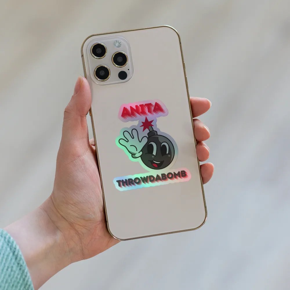Anita Throwdabomb Holographic Sticker product image (8)
