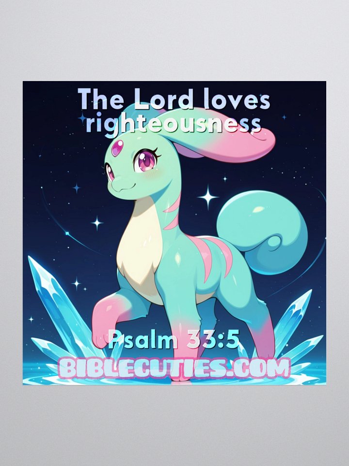 Bible Cuties Ruth - The Lord loves righteousness Sticker product image (1)