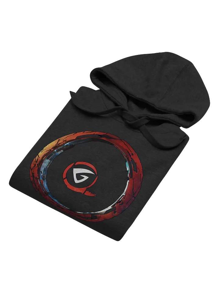 Fragmented Emblem Hoodie, Unisex Graphic Pullover, Unique Gift Idea product image (2)