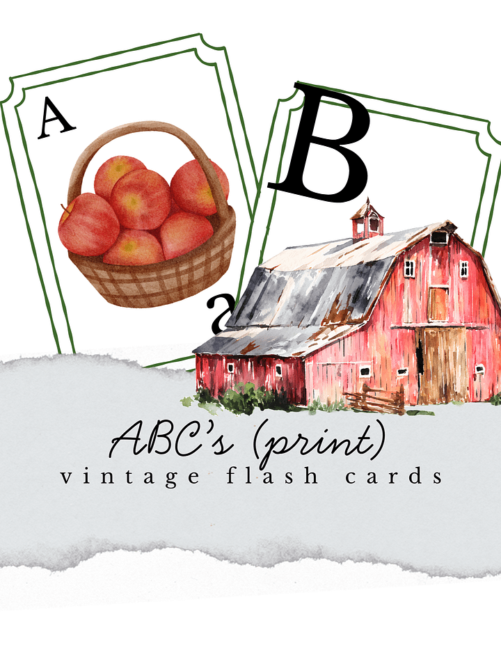 Watercolor Vintage ABC's product image (1)