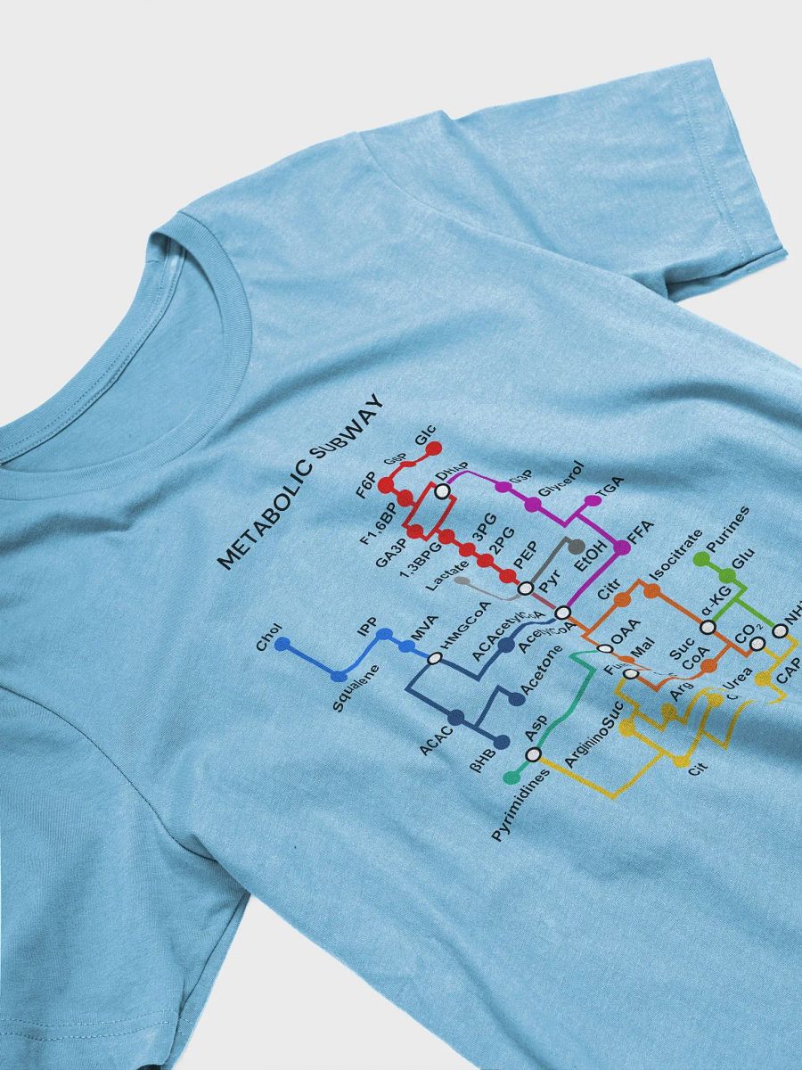 "Metabolic subway" t-shirt (light background) product image (6)