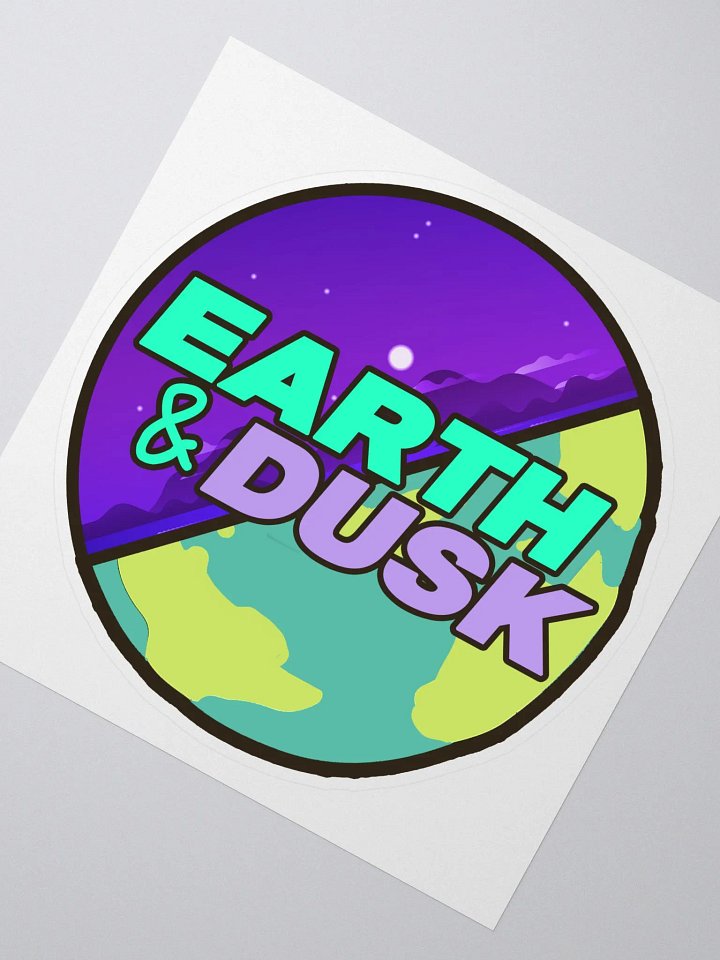 Earth and Dusk Logo Sticker product image (2)