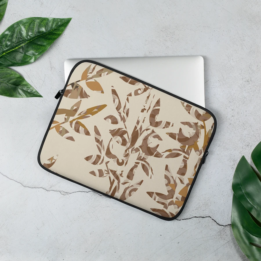Tropical Bamboo on Neutral Laptop Sleeve product image (2)
