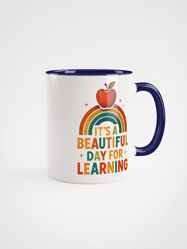Beautiful Day for Learning Mug – Colorful Rainbow Teacher Cup product image (1)