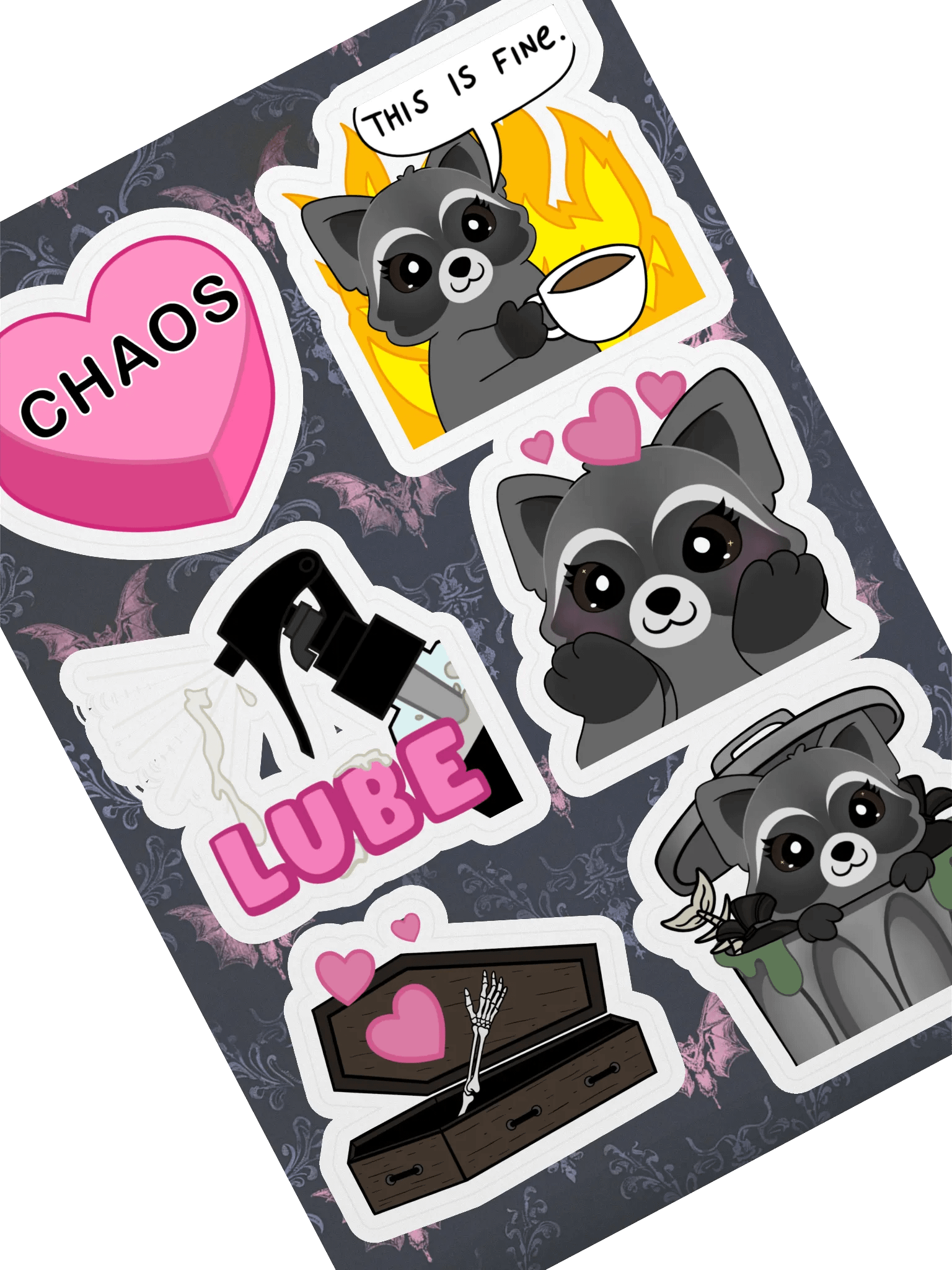 Emote Kiss Cut Sticker Sheets product image (1)
