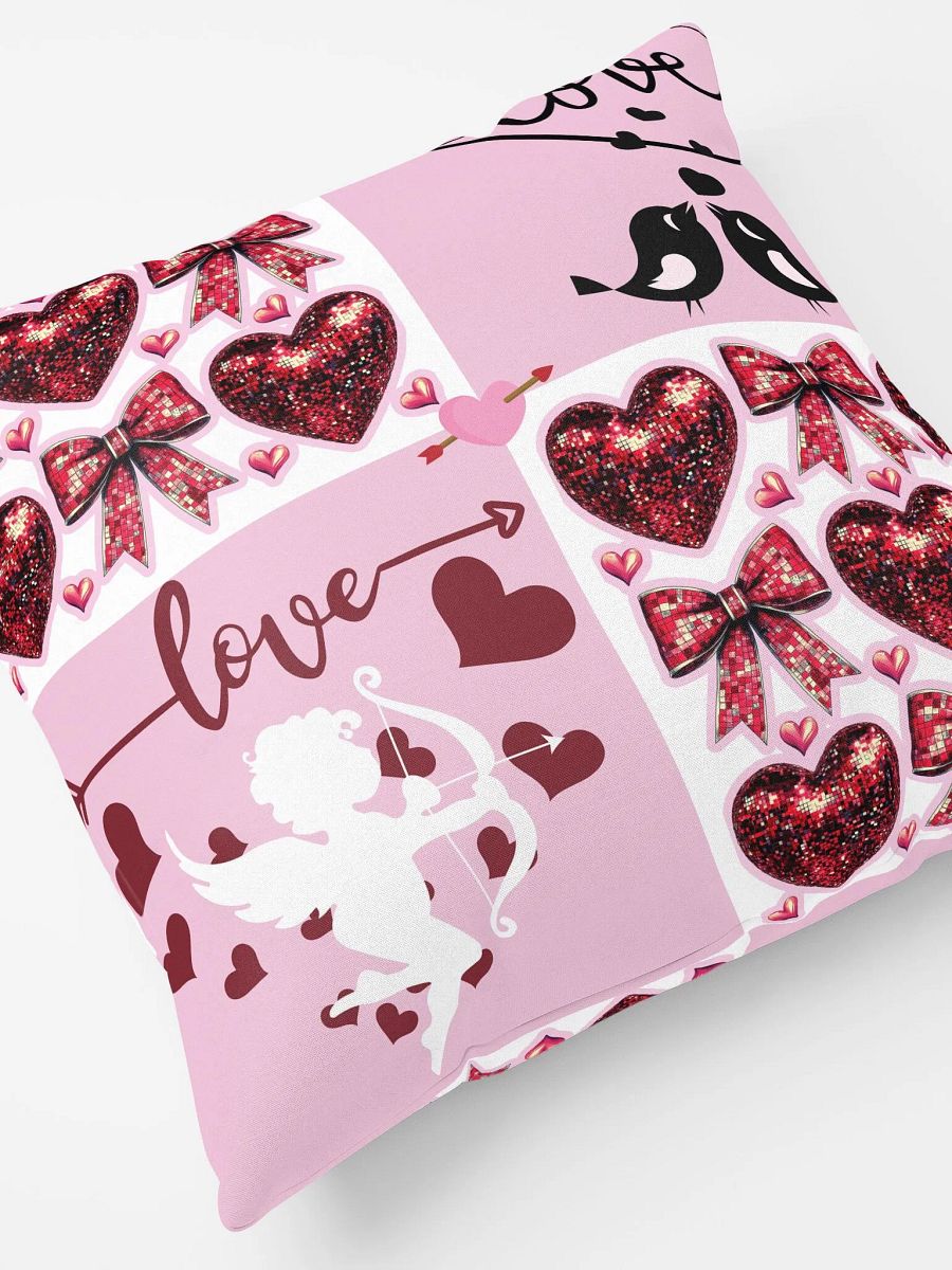 Lovebirds Pink & White Pillow product image (7)