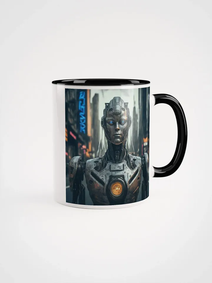 Neon Robot City Mug product image (6)