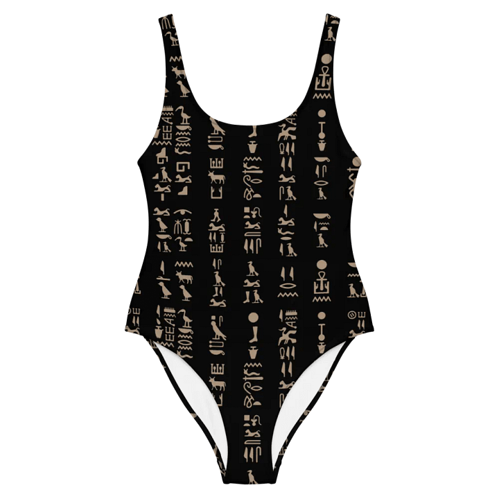 Isis Hieroglyphics Black All-Over Swimsuit product image (2)