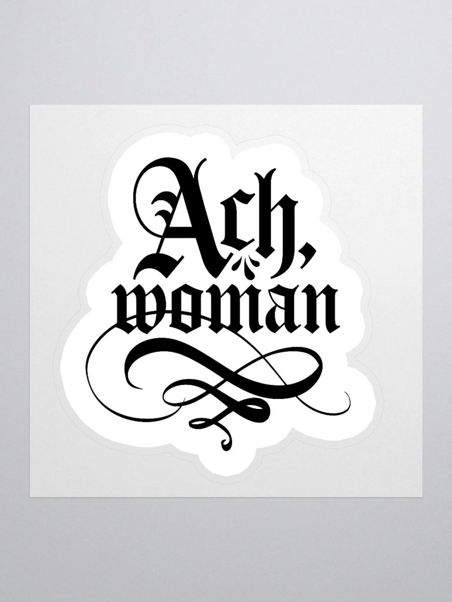 "Ach, woman" Sticker product image (1)