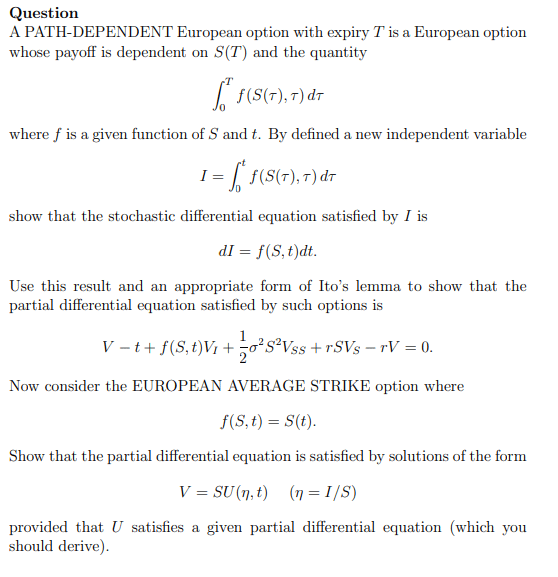 A path-dependent European option and the European strike average product image (1)